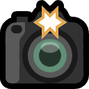 Emoji camera_with_flash